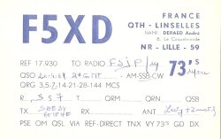 F5XD André Deraed F5XD André Deraed