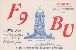 F9BU Albert Défossez F9BU Albert Défossez