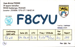 F8CYU Jean-Michel Pierre F8CYU Jean-Michel Pierre