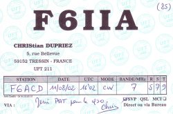 F6IIA Christian Dupriez F6IIA Christian Dupriez
