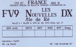 FV9NDX indicatif spécial 1989 FV9NDX indicatif spécial 1989