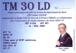 TM30LD 30e anniversaire du QSO de section du dpartement du Nord
