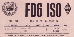 F6ISO Jean-Marc Lisse F6ISO Jean-Marc Lisse
