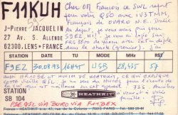 F11KUH Jean-Pierre Jacquelin F11KUH Jean-Pierre Jacquelin